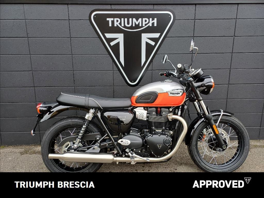 TRIUMPH Bonneville 900 T100 Aluminium/Baja Orange E5+